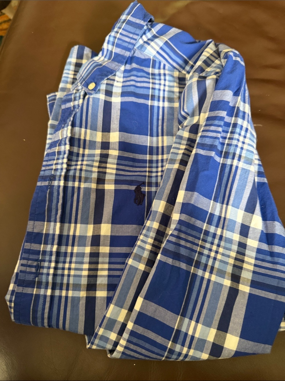 Blue Plaid Boy’s Pants